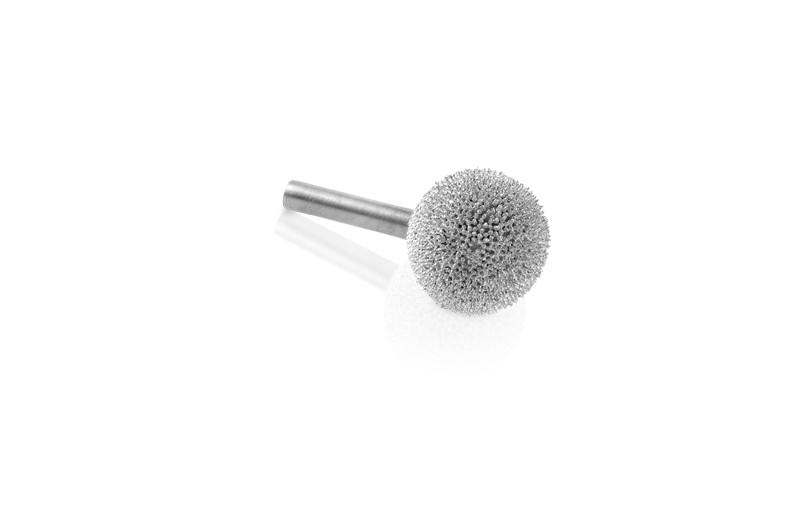 Sphere Tungsten Carbide Burrs (1/4"shaft) Head 1" x 1" - Click Image to Close