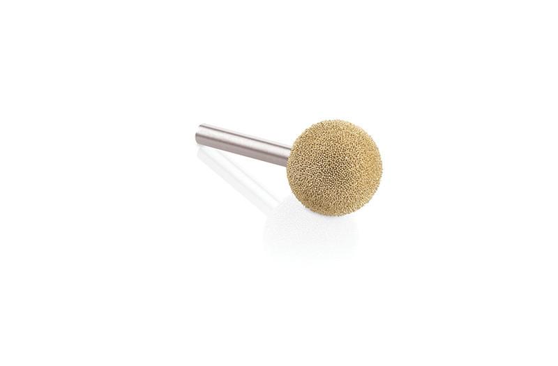 Sphere Tungsten Carbide Burrs (1/4"shaft) Head 1" x 1" - Click Image to Close